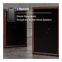 1975T Record Player With Speakers - Walnut