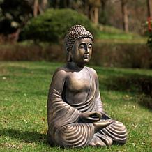 19"H MGO Meditating Buddha Statue