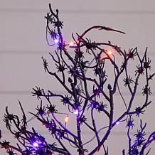 2-ft Pre-Lit Spider Twig Tree with 50 Lights by Nearly Natural