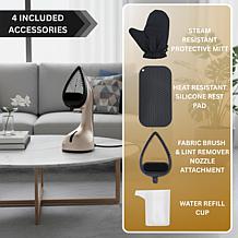 2-in-1 Full-Sized Iron and Handheld Steamer with LCD Display