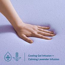 2” Lavender and Gel Memory Foam Mattress Topper, Full