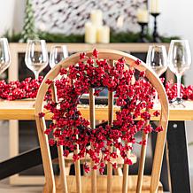 2-piece 14" Christmas Red Berries Wreaths