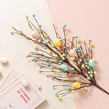 2-Piece 28" Easter Picks with Pastel Berries and Eggs