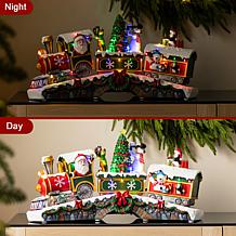 20" Lighted Christmas Resin Village with Music and Animation