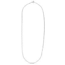20" Sterling Silver 1.8mm Diamond-Cut Paperclip Chain Necklace