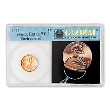 2023 Gem Uncirculated Abraham Lincoln Extra "V" Error Cent 