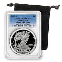 2022-W PR70 DCAM PCGS First Day of Issue Silver Eagle Dollar Coin