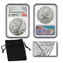 2024 MS70 NGC FDOI Star Privy Silver Eagle Signed by Michael Gaudioso