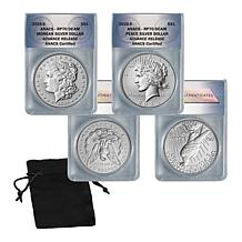 2025 PR70 ANACS Advance Release LE Morgan and Peace Silver Dollar