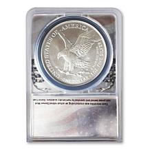 2026 Denver Mint Silver Eagle Daniel Carr Dual Date Overstrike Coin