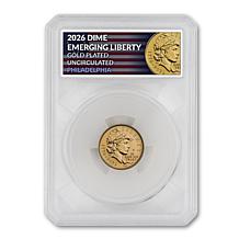 2026 Emerging Liberty 24K Gold-Plated Uncirculated Set of 4 Dimes