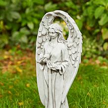 20.5"H MGO Standing Archangel Garden Statue