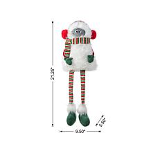 21" Christmas Fabric Shelf Sitter Yeti Decoration