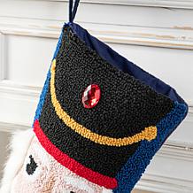 21" Nutcracker Hooked Christmas Stocking