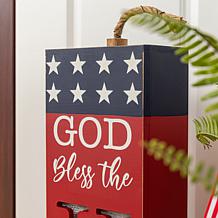 24.75"H Patriotic Firecracker Porch Decor with Lights