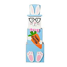 24"H Double Sided Easter/July 4 Wooden Porch Decor