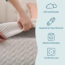 3” Bamboo Charcoal and Gel Memory Foam Mattress Topper, Queen