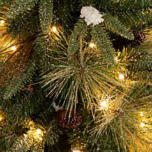 3-ft Snowed Christmas Tree with 36 Lights by Nearly Natural