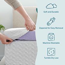3” Lavender and Gel Memory Foam Mattress Topper, Twin