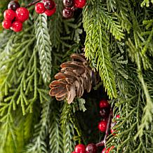 31.5" Christmas Greenery PE Dripping Teardrop