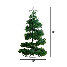 34-in UV Spiral Pop Up Christmas Tree by Nearly Natural