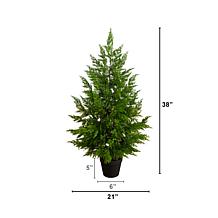 38-in Real Touch Cypress Christmas Tree by Nearly Natural