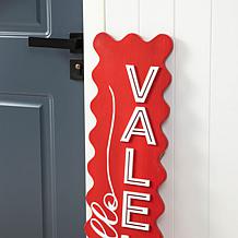 39.25"H Valentine's Wooden HELLO VALENTINE Porch Decor