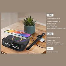 3P Experts Wireless Charger Alarm Clock