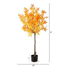 4' Autumn Maple Artificial Tree - Yellow