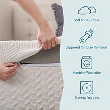 4” Bamboo Charcoal and Gel Memory Foam Mattress Topper, King
