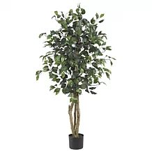 Nearly Natural 5.5 ft. Ficus Tree UV Resistant Indoor/Outdoor Plant - 9310241 | HSN