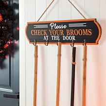 42"H Halloween Wooden Brooms Parking Porch Decor (KD)