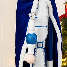 42"H Wooden Christmas Blue Dressed King Nutcracker