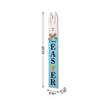 42"H Wooden Double-Sided Easter Welcome Porch Sign with Bunny Ears