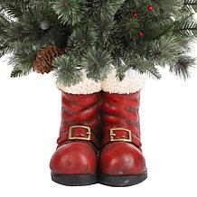 4.5ft Christmas Santa Boots Porch Tree with LED Lights