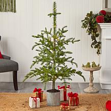 4.5Ft. PreLit Christmas Pine Tree in Planter