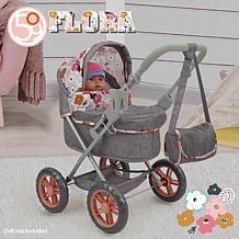 509 Crew Amanda Doll Pram with Melange Flora Pattern