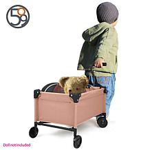509 Little Crew Pink Doll Wagon with Foldable Design