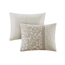 510 Design Ramsey Embroidered 8-Piece Comforter Set Neutral Queen