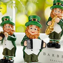 5"H St. Patrick's Leprechaun Musicians Resin Table Decor - Set of 3