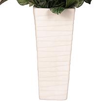 6 ft. Artificial Areca Palm Tree with White Decorative Pot
