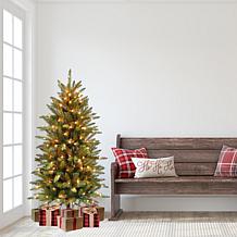 7-1/2' Slim Franklin Fir Artificial Christmas Tree - 500 Clear Lights