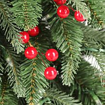 7' Pre-lit Green Artificial Christmas Porch Tree w/ Warm White Lights