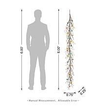 72" Easter Egg & Berries Garland with Pastel Accents