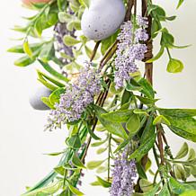 72" Easter Egg & Lavender Garland with Pastel Accents
