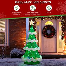 74.5"H 3D Mesh Oversized Christmas Tree with Twinkle Lights