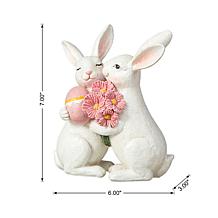 7"H Easter Loving Bunny Resin Table Decor