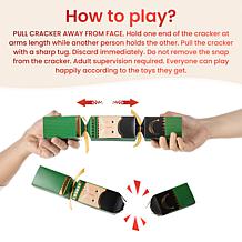 8-Pack Colorful Nutcracker Christmas Party Crackers 12" x 2"