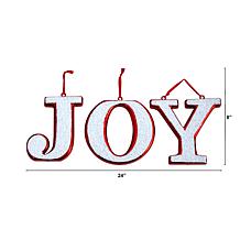 8.5” Joy Holiday Deluxe Shatterproof Ornament - Set of 3