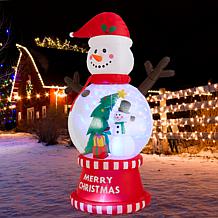 8FT Lighted Inflatable Snowman Christmas Decor
